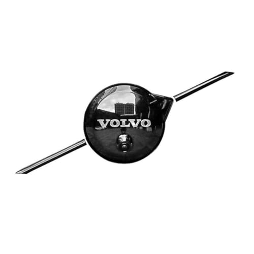 ZLSXTN Schwarz KühlerGrill Emblem für Volvo XC90 T8 Recharge 2021 2022 2023 2024,Frontgrill Logo Aufkleber Abzeichen Abdeckung Schutz ABS Selbstklebend Kratzfest Auto Exterieur Dekoration Zubehör