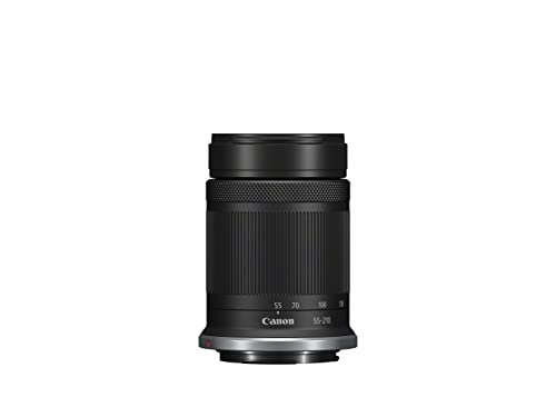 Canon RF-S 55-210mm F5-7.1 IS STM Zoombjektiv für APS-C-Kameras der EOS R Serie (3,8-Fach Zoom, 2 UD-Linsen + asphärische Linse, 4,5 Stufen Bildstabilisator, leiser STM-Motor, 7-Lamellen-Irisblende)