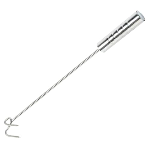 Kisangel Edelstahl Fleischhaken Mit Langem Griff Robuster Grillhaken Für Bbq Fleischzubereitung Und Grillen Leicht Und Tragbar Für Küche Und Fleischgeschäfte Lang