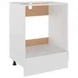 vidaXL Herdumbauschrank Küchenschrank Ofenschrank Backofenschrank Herdschrank Küchenzeile Küchenmöbel Backofen Weiß 60x46x81,5cm Holzwerkstoff