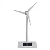 BuyWeek Mini Solarbetrieben Windmühle, Solarbetriebene 3D-Windmühle Modell, Windrad für den Schreibtisch, Wissenschaftliches Lehrmittel Home Dekor Garten Schreibtisch Ornament