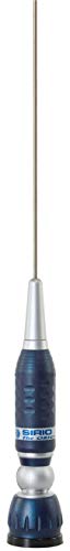 SIRIO antenne Turbo 1000 Blue Line, CB-Fahrzeugantenne, Frequenz 27 – 28,5 MHz, maximale Leistung 1000 Watt (CW) Short Time, Stift Edelstahl, neigbar 90°, Höhe 1,15 m, Kabel 4 m im Lieferumfang