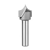 SpeTool 8 mm Roundover-Fräser zum Schneiden von Schaftspitzen mit 16 mm Schneiddurchmesser 8mm Radius Hartmetall-Bits mit 2 Flötenspitzen und runden Kanten CNC Fräser Holzbearbeitungs Schnitzwerkzeug