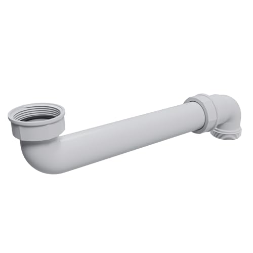 kör4u Raumsparablaufbogen 1 1/2 Zoll für Spülbecken, platzsparender Kunststoff Siphon für Küche