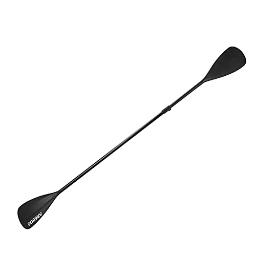 Arebos 2-in-1 Doppelpaddel & Einzelpaddel | SUP Hilfspaddel | Kanu Stechpaddel | Kajak | Ausziehbar 156-215cm Aluminium