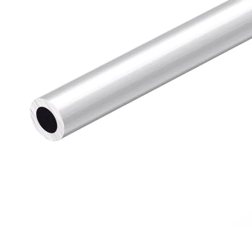 Metallstange，. 500 mm langes Aluminiumrohr, 1,5 mm Dicke, gerades rundes 6063-Rohr, for DIY-Projekte, runde Aluminiumprofil-Rohrverschraubungen(OD 25 x ID 22mm)