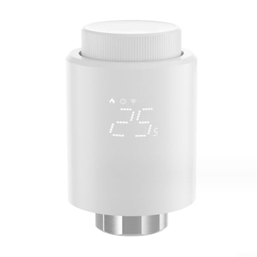Intelligentes Thermostatventil für Heizkörper für ZigBee 3.0 Kompatibel Fernsteuerung via App Sprachsteuerung Energiesparend Frostschutz Kindersicherung M30x1,5mm(B)