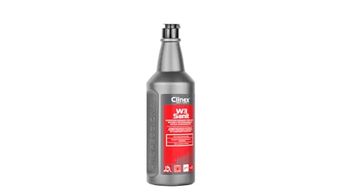 CLINEX W3 Sanit, Reinigungsmittel, für Sanitäranlagen und Badezimmer, Allzweckreiniger, Toilette, zum Büro, täglich, Universal, für Böden, zum Badezimmer, 1L