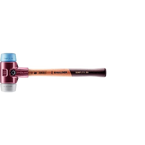 Simplex Schonhammer, TPE-soft / TPE-mid; mit Tempergussgehäuse und hochwertigem Holzstiel | D=50 mm | 3013.050