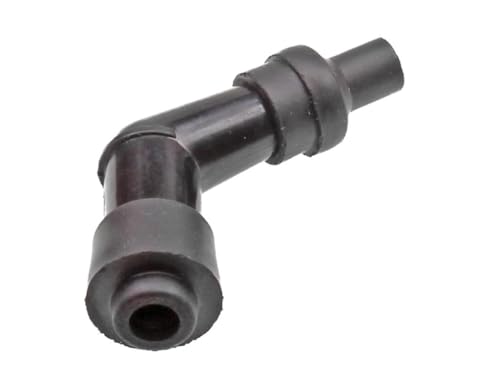 Zündkerzenstecker VD05F | 45° abgewinkelt | Entstört 5k Ohm | Passend für Honda CB 400, VT 750, Suzuki GS 500 | 10mm & 12mm | Hitzebeständig & wasserdicht