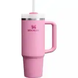 STANLEY Quencher H2.0 FlowState-Trinkbecher, vakuumisoliert, aus Edelstahl, mit Deckel und Trinkhalm, für Wasser, Eistee oder Kaffee, Dunkelviolett (Peony), 1183 ml