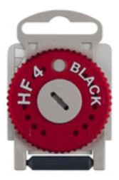 Audio Service HF-4 Cerumenfilter für Hörgeräte, Schwarz, Rechte Seite