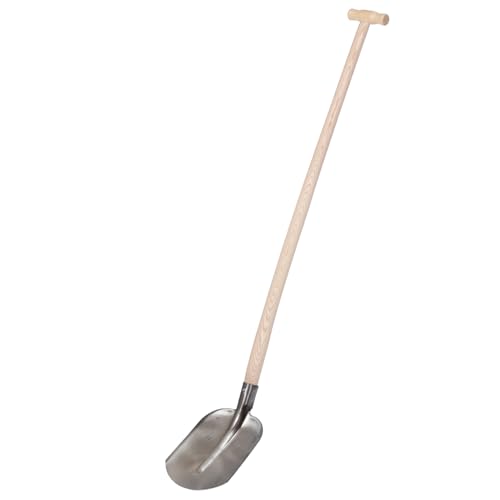 Gartenschaufel Emsländer Holländer Frankfurter Holsteiner BAU Schaufel Sandschaufel Rund Flach Spitz Schaufel Schüppe Schippe (Emsländer Schaufel poliert mit Stiel)
