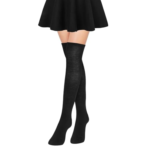 WY LIGHTING LEVEL Damen Kniestrümpfe Overknee Strümpfe Lange Damen-Socken Warme Knee Stockings Thigh High Knee Socken Oberschenkelhohe Socken Beinwärmer Schenkel Socken für Mädchen