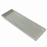 Dekotablett, Dekoschale Betonoptik 45x15x2cm GRAU. Polyresin, Schmuckschale, Moderne Schale, Steinoptik, Wohnaccessoire