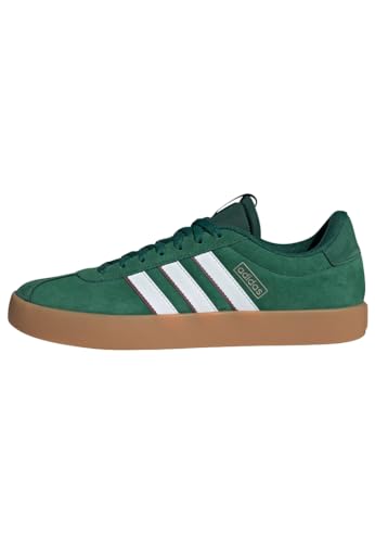 adidas Vl Court 3.0 Shoes Herren Schuhe, Dark Green Cloud White Burgundy, 42 EU