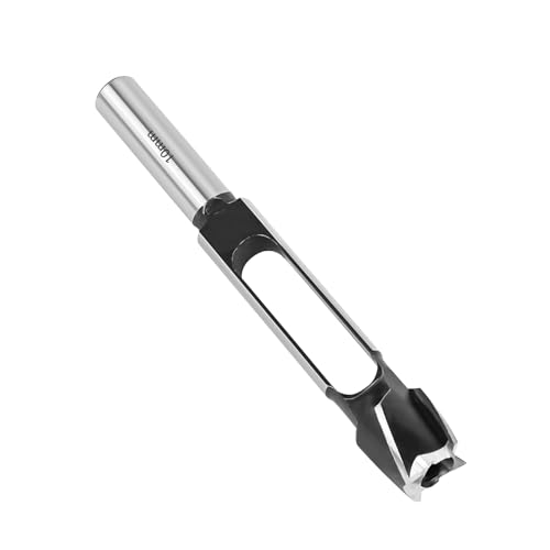Dübeldübelschneider Zapfenbohrer Bi, Holzdübellochschneider, Zapfendübel und Dübelbohrer Holzbearbeitungsschneider, konischer Dichtungsstopfenschneider, 13 mm Schaft für Möbelherstellung (10 mm)