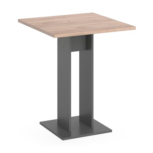 Vicco Esstisch Repose, Tisch für das Esszimmer, Anthrazit, 65 x 65 cm