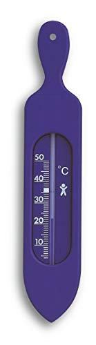 TFA Dostmann Analoges Badethermometer, 14.3018.06, blau,L37 x B11 x H195 mm