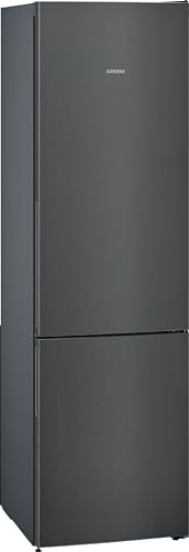 Siemens KG39E8XBA, iQ500 Kühl-Gefrier-Kombination 201 x 60, 249 L Kühlen + 94 L Gefrieren, hyperFresh, bigBox, ausziehbare Glasablagen, 38 dB leise trotz starker Kühlkraft, LED-Beleuchtung, BlackSteel