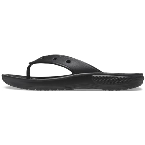 Crocs Unisex's Classic Flip Flops, Schwarz, 39/40 EU