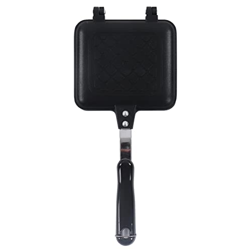 Lwuey Sandwich Pfanne Doppelt, Sandwich Maker Bratpfanne Antihaft Toastpfanne Hitzebeständigem Griff Frühstück Braten Aluminium Eiern Brot Toaster Tortillas Panini Haus Küche Outdoor Grillpfanne