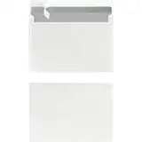 Herlitz Briefumschlag C6, weiß, haftklebend ohne Fenster, 100 Stück mit Innendruck, eingeschweißt in Folienpackung, 100 Stück