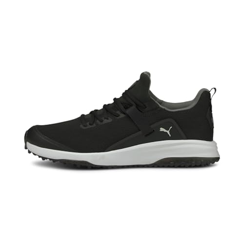 PUMA Garçon Fusion Evo Jr. Chaussure de golf, Puma Black Puma Black, 38.5 EU