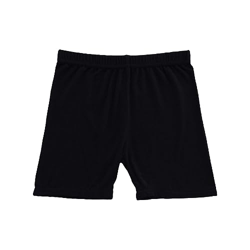 Mädchen Shorts Sommer Kurz Leggings Freizeit Radlerhose für Kinder Kurze Leggings Mädchen mit Spitze Baumwolle Radlerhose Dünne Shorts Einfarbige Hose Bequeme Hosen Unterrock (Black, 9-10 Years)