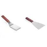 HENDI Hamburgerwender, mit Holzgriff, Grillwender, Bratenwender, Pfannenwender, Spachtel, 120mm, 75x270mm, Edelstahl & Grillspachtel, Spachtel, Winkelpalette, Barbecue-Grillspachtel, 1180, 100x260mm