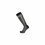 MICO Unisex S6483061 socken, Schwarz/Neongrün, Estándar