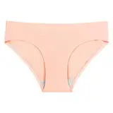 Unterhosen Damen Baumwolle Unterwäsche Slip niedriger Taille, dünner, einfarbiger Slip für täglichen Komfort Unterwäsche Herren Klein Rot (RD1, L)
