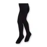 STEVEN Einfache Und Glatte Baumwollstrumpfhose Für Kinder/Höhe 68cm bis 158cm/Perfekt Für Kühlere Tage/Blickdicht/Strumpfhosen Für Kinder/Unisex/Alter 0-11/Schwarz/92cm-98cm