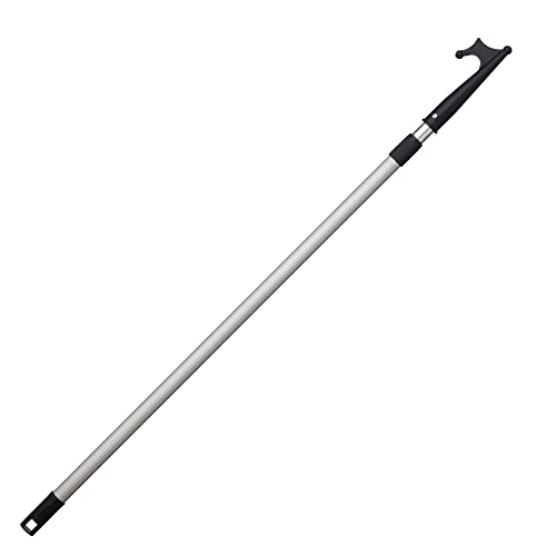 Sprenger Teleskop Bootshaken aus eloxiertem Aluminium I kompakt, arretierbar und ausziehbar, 120 – 200 cm, Ø 25/280 mm I schwimmfähig und seewasserbeständig