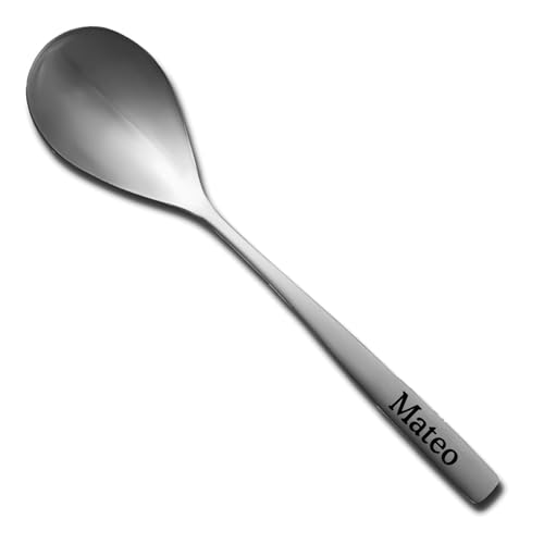Löffel mit Gravur Wunschtext gold oder silber dein Name Text personalisiert Geschenkbox tolle Geschenkidee graviert Esslöffel Kaffeelöffel (Esslöffel silber)