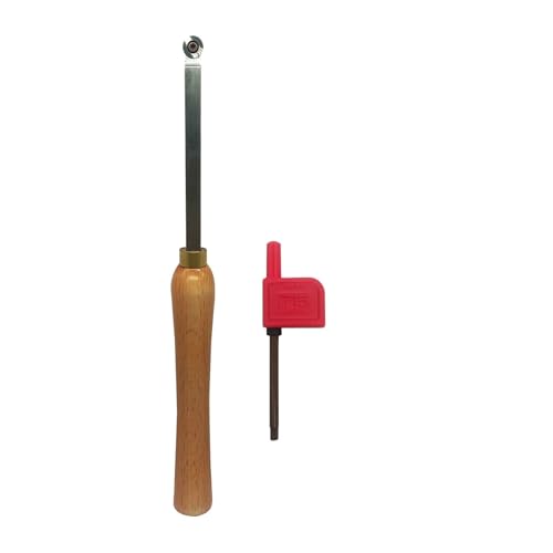 Drechselwerkzeug-Set aus Hartmetall for Drechselarbeiten, for Schruppen, Detaillieren und Finishen, Drehwerkzeuge for Drechseln + 1 runder Einsatz