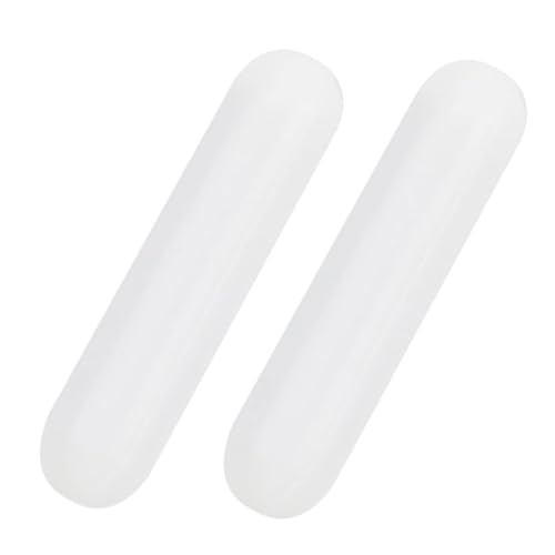 Magnetrührer,Ringform Weiß Rührstäbe,PTFE-Ummantelte Magnetrührstäbchen,Magnet Rührer Mixer Rührstäbe Set,Labor-Magnetrührstäbchen,für Labor Rührer Magnetmischer,2 Stück