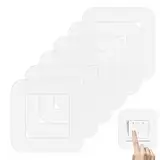6 Schalter Schutz Transparent für Wand,Schalter Schutzrahmen Schutzabdeckung,Tapetenschutz Schalter für 1-fach Steckdose und schalter Schutzfolie Schalter