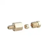 4mm 6mm 8mm OD Brass Compression Ferrule Tube Pipe Fitting Connector(PD610)