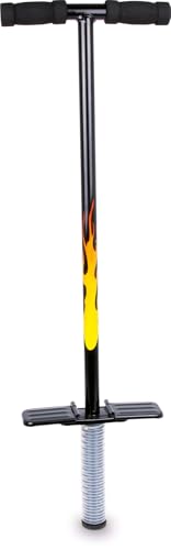 small foot Pogo Stick, Hüpfstange für Kinder ab 5 Jahren, im coolen Design gestaltet, belastbar bis 50 kg, Schwarz, 9503, 1 Stück