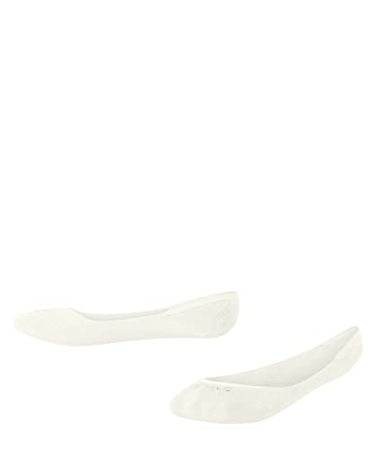 FALKE Unisex Kinder Füßlinge Ballerina K IN Baumwolle unsichtbar einfarbig 1 Paar, Weiß (Off-White 2040) neu - umweltfreundlich, 27-30