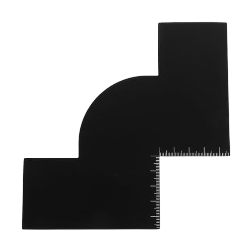 OATIPHO Friseurwerkzeug Barber Shape Up Tool Kunststoff Haaransatzformer Bartformungsvorlage Barber Card Bartumrissschablone Bartformerwerkzeug Bartformer Für Schwarz