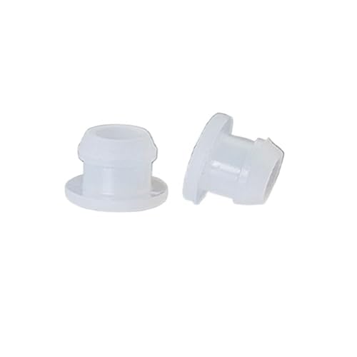 Konischer Schnapplochstopfen aus Silikonkautschuk, Blindstopfen, T-Typ-Steckerkappen, Dichtungsstopfen, Rohreinsätze, Spundstaub, 2,5–10 mm(Transparent,9.5mm(5Pcs))