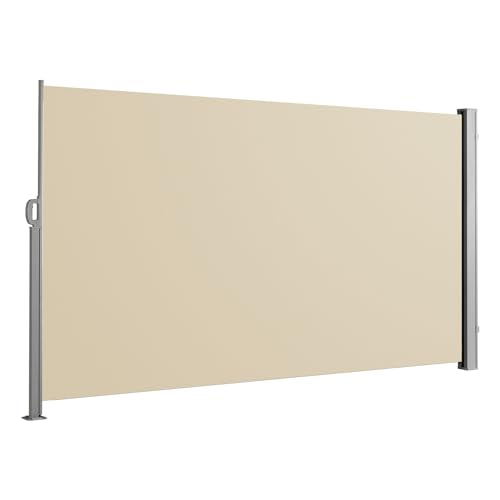 SVITA Ausziehbare Seitenmarkise für Indoor und Outdoor 300 x 200 cm Beige