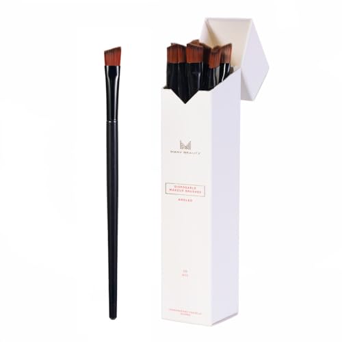 Einweg-Präzisions-Pinsel Eyeliner und Augenbrauen Applikatoren 10 Stück | Hygienische Mikroapplikatoren für Make-up und Styling | Dünne Einmalwege für Kosmetiktasche, Beauty-Salons und Visagisten