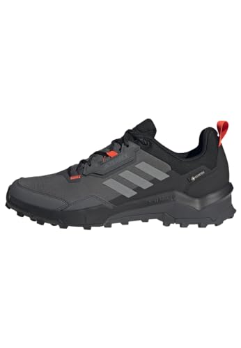 adidas Herren Terrex AX4 Gore-TEX Hiking Shoes Wanderschuhe, Grey Six/Grey Four/Solar Red, 44 EU