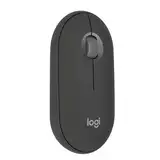 Logitech Pebble Mouse 2 M350s schlanke kabellose Bluetooth-Maus, mobil, leicht, anpassbare Taste, leise Klicks, Easy-Switch für Windows, macOS, iPadOS, Android, ChromeOS - Grafit