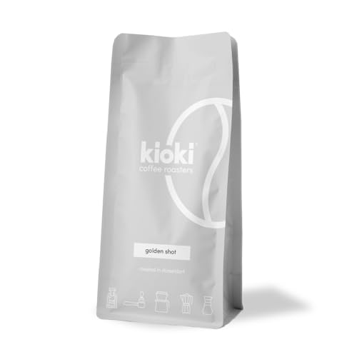 The Golden Shot - Kaffeebohnenmischung mit Gelber Bourbon und Parchment Sorten, 80% Arabica und 20% Robusta, cremig-nussig