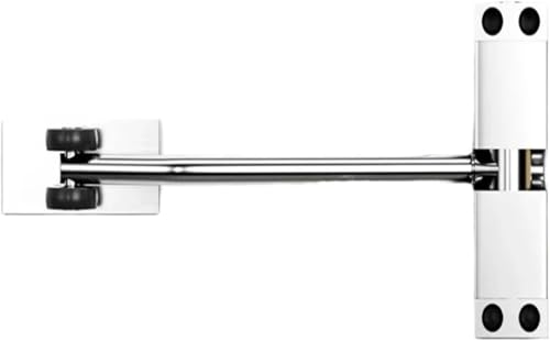 DZNDM0EVT Door Closer, 1 Set von Edelstahl Automatische Tür Näher Haushalt Holz Tür Näher Gerät Schiebetür Näher Hardware Zubehör(White)