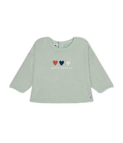 Petit Bateau Baby Jungen A0AII Sweatshirt, Herbier, 18 Monate